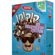 קוקומן חום לבן בטעם שוקולד ווניל 375 גרם